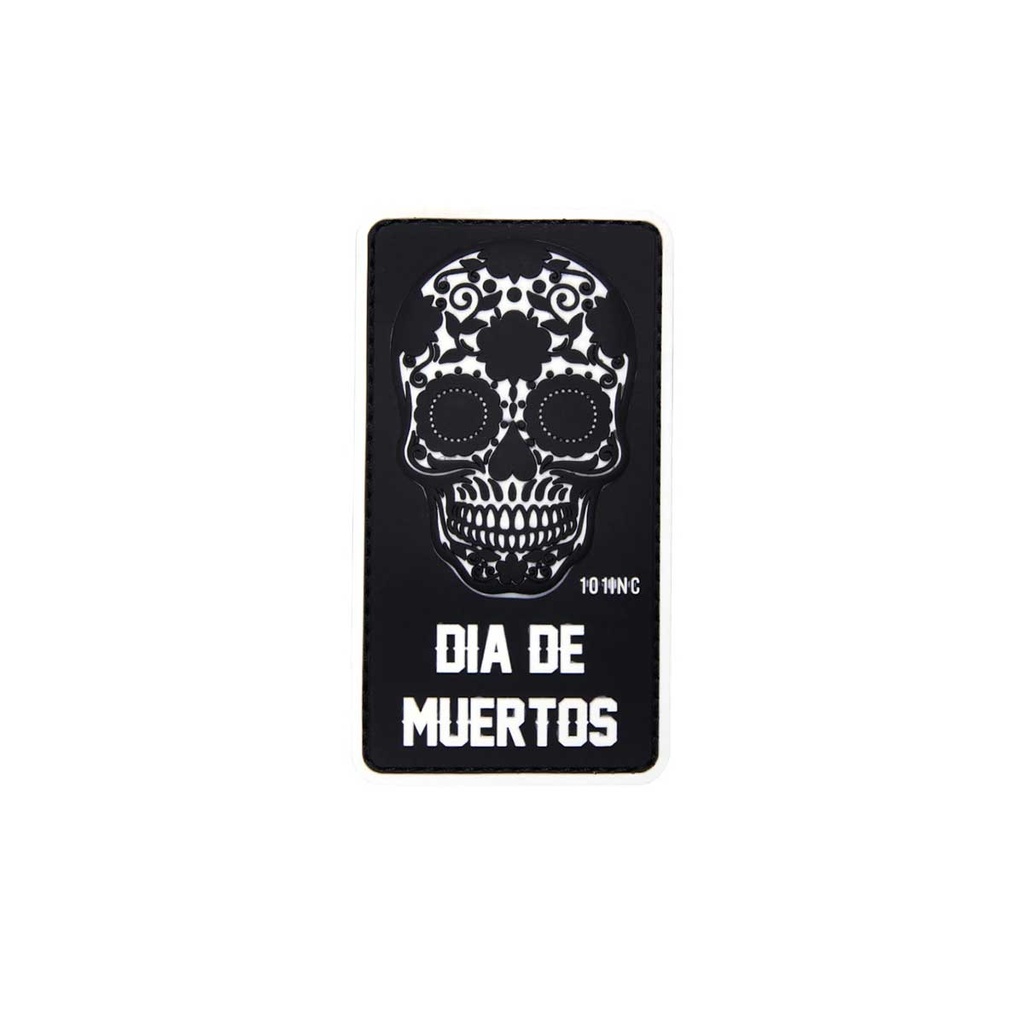 PARCHE PVC 3D CATRINA DIA DE MUERTOS NEGRO
