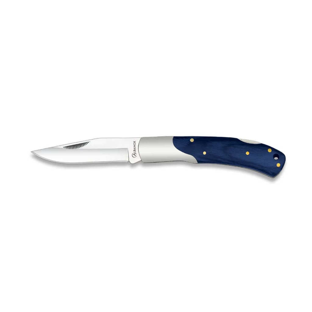 NAVAJA ALBAINOX 7.8 CM MADERA AZUL