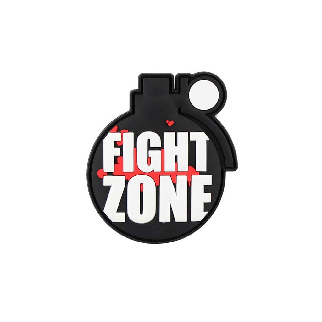 PARCHE PVC 3D GRANADA FIGHT ZONE NEGRO-ROJO