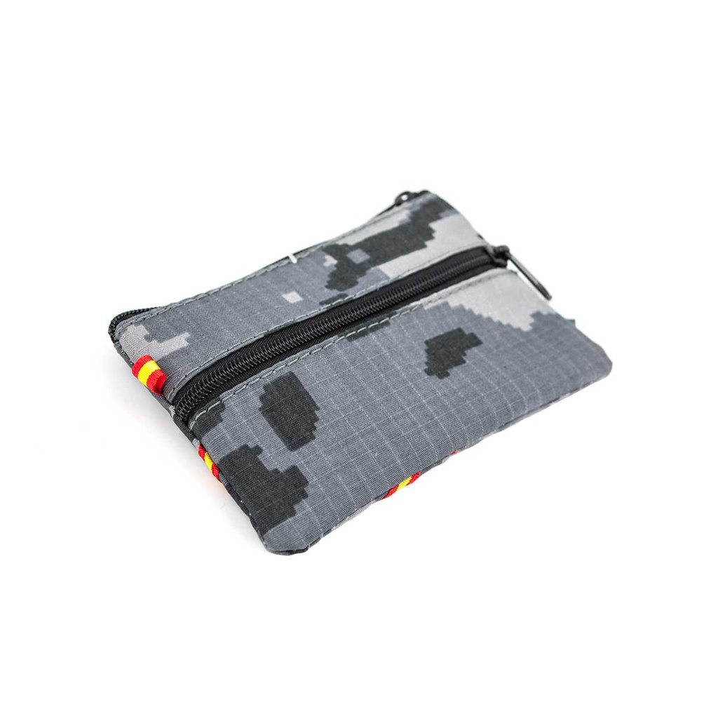 MONEDERO NYLON TIRA ESPAÑA PIX.GRIS