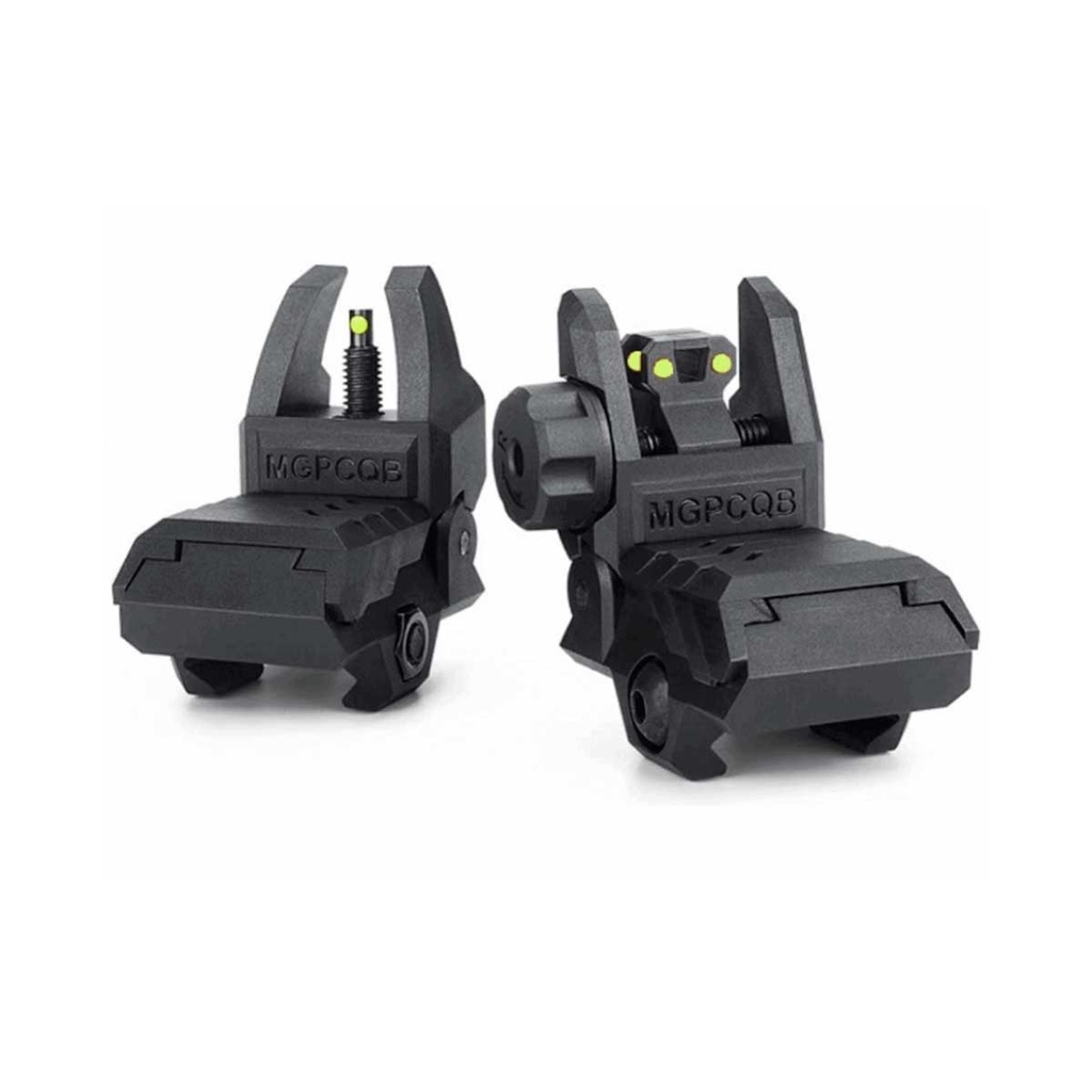 MIRA PLEGABLE ARMOR CON FIBRA VERDE NEGRA