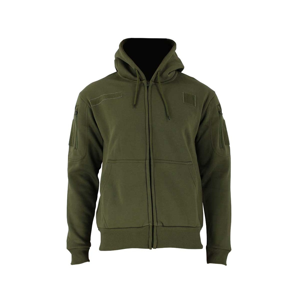SUDADERA IMMORTAL TACTICA CON CREMALLERA VERDE