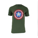 CAMISETA IMMORTAL ESCUDO CAPITAN AMERICA VERDE