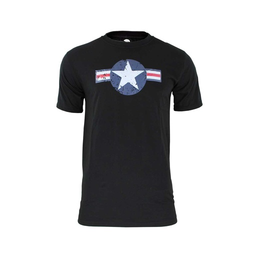 [IW1040-BK-S] CAMISETA IMMORTAL WWII ESTRELLA CIRCULO NEGRA (S)