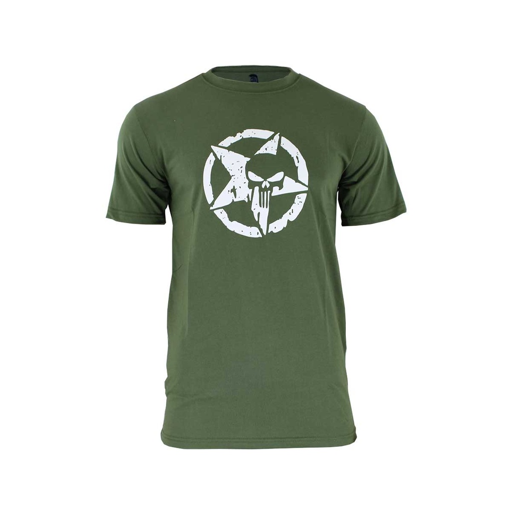 CAMISETA IMMORTAL ESTRELLA PUNISHER VERDE