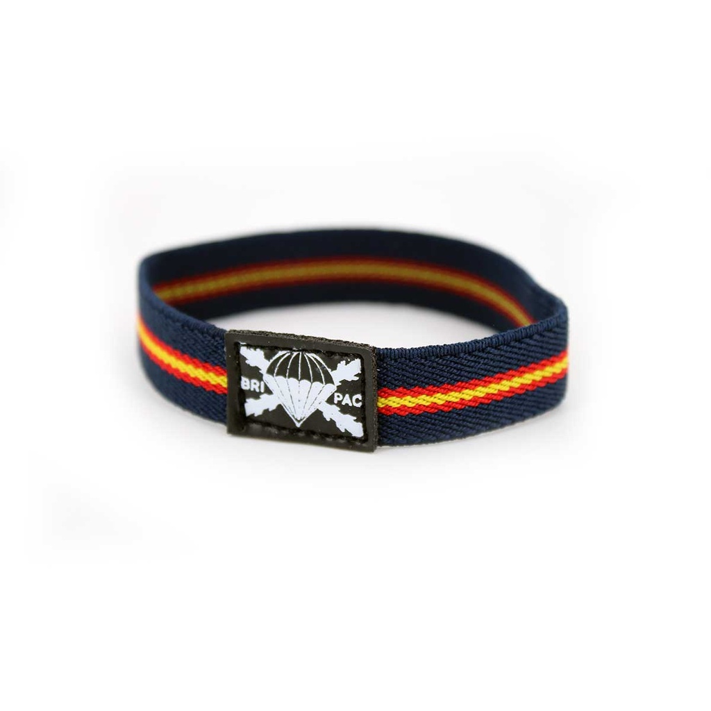 PULSERA ELASTICA ESPAÑA BRIPAC CENTRO NEGRO MARINO