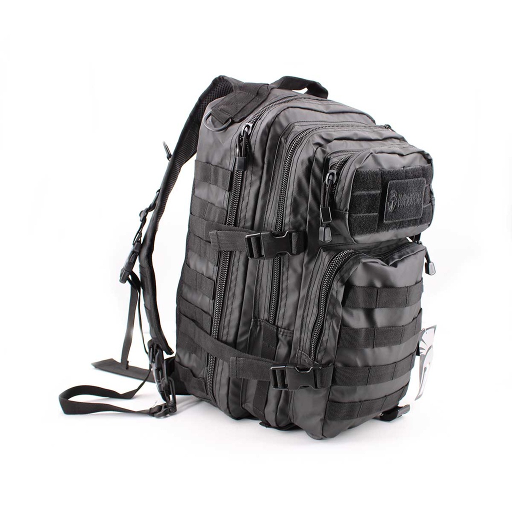 MOCHILA IMMORTAL BANDOLERA TACTICAL NYLON VELCROS NEGRA