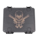 MALETIN RIGIDO FMA CALAVERA REVOLVER NEGRO