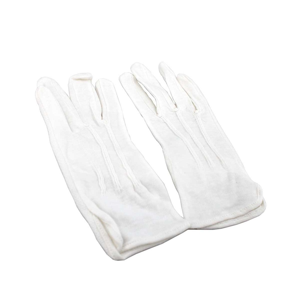 GUANTE MILITAR 3 VENAS ANTIDESLIZANTE BLANCO