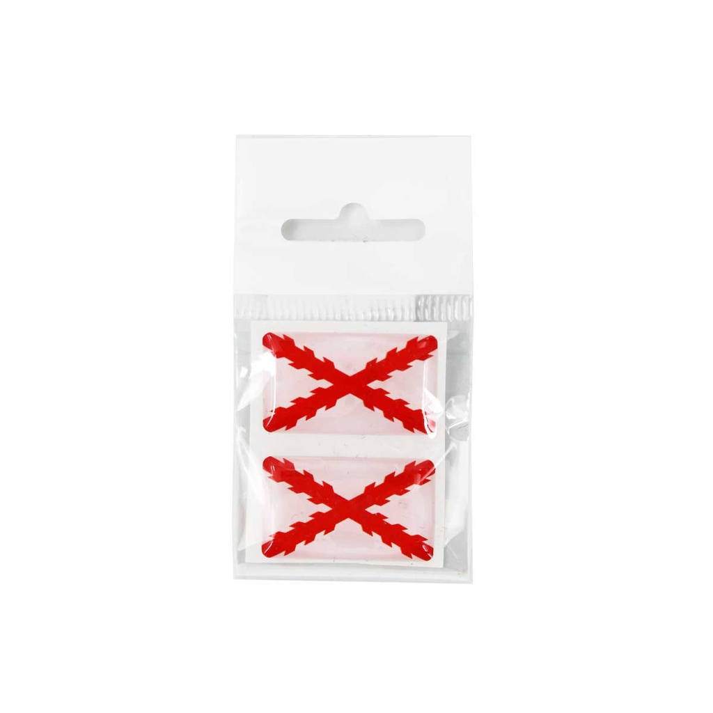 PEGATINA ABULTADA MED. 2PCS BORGOÑA