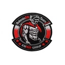 PARCHE BORDADO LUCHADOR BAHARAIN TEAM NEGRO-BLANCO