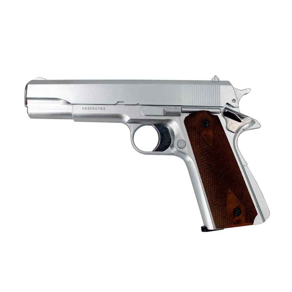 PISTOLA HFC 1911A1 HG-121S GAS PLATA