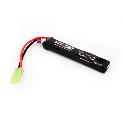 [VLC-1004] BATERIA VLC PRO LIPO 7.4V 1100MAH 25C/50C 1STICK NEGRA