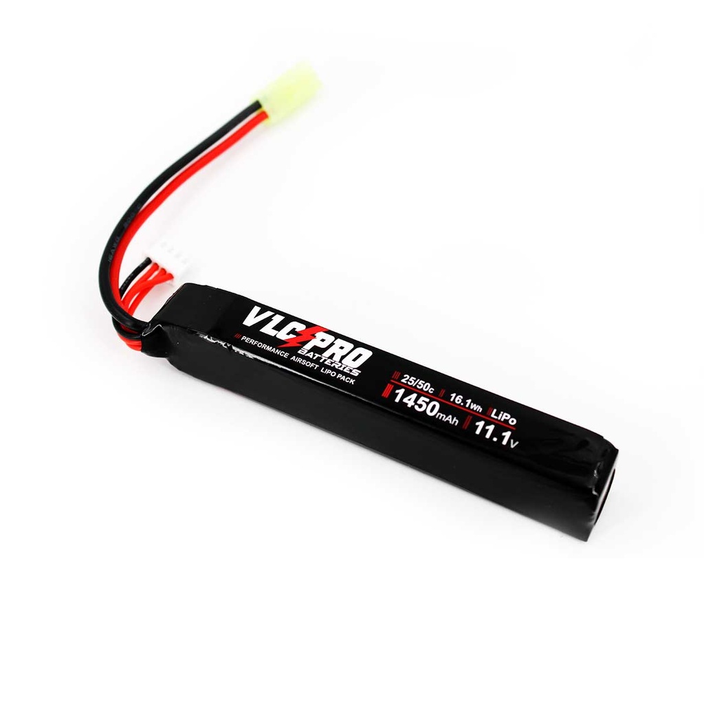 BATERIA VLC PRO LIPO 11.1V 1450MAH 25C/50C 1STICK NEGRA
