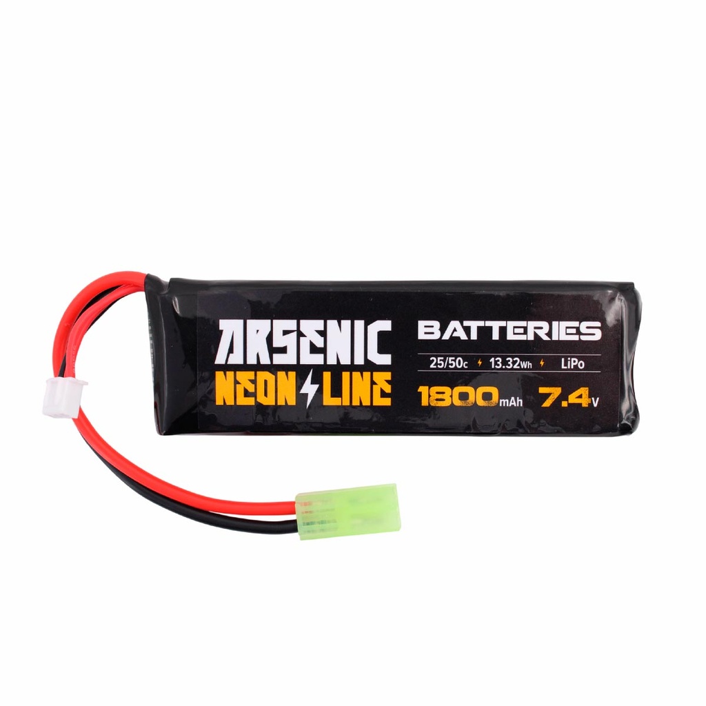 BATERIA ARSENIC PRO LIPO 7.4V 1800MAH 25C/50C 1STICK MINI NEGRA