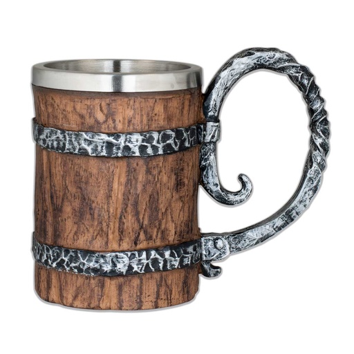 [39604] TAZA RESINA TONEL TOLE10 XXL MARRON