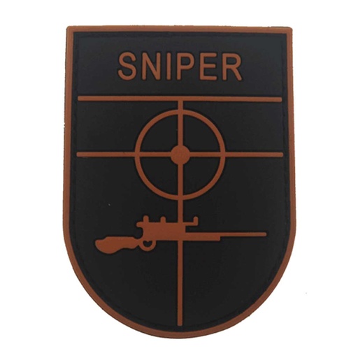 [CZ3642] PARCHE PVC SNIPER NEGRO