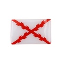 PEGATINA BORGOÑA ABULTADA GRD. 1PCS RECTANGULAR