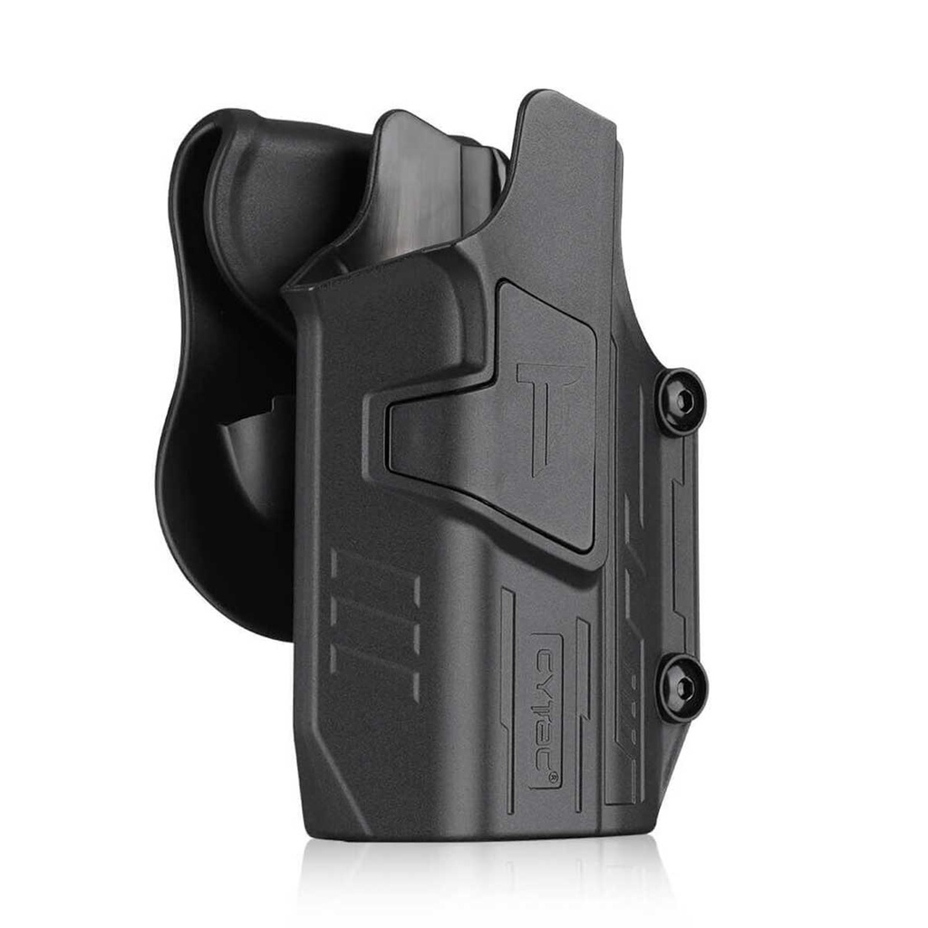 FUNDA PISTOLA RIGIDA CYTAC UNIVERSAL MEGA-FIT NEGRA