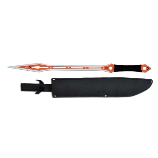 [32672] MACHETE  ALBAINOX PUNTA ESPADA ENCORDADO NEGRO-NARANJA