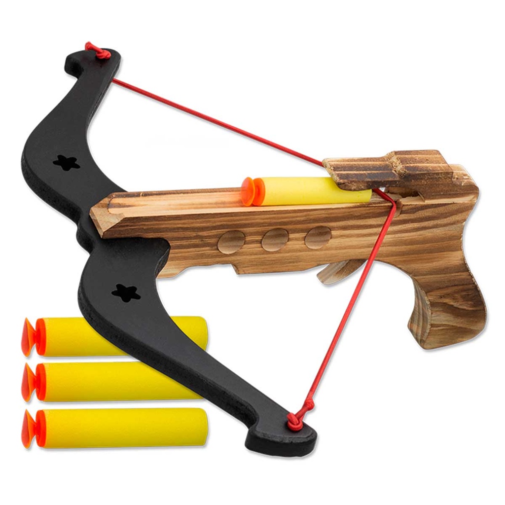 BALLESTA MADERA BALAS GOMA EVA