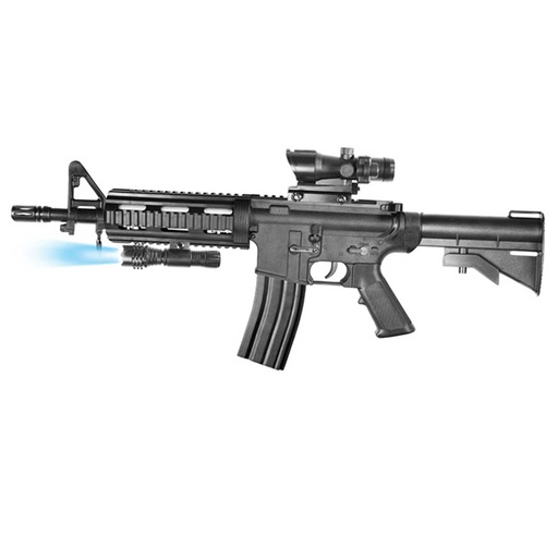 [CZ8917A] FUSIL VIGOR M4 MUELLE CULATA CRANE C/VISOR Y LINTERNA NEGRO