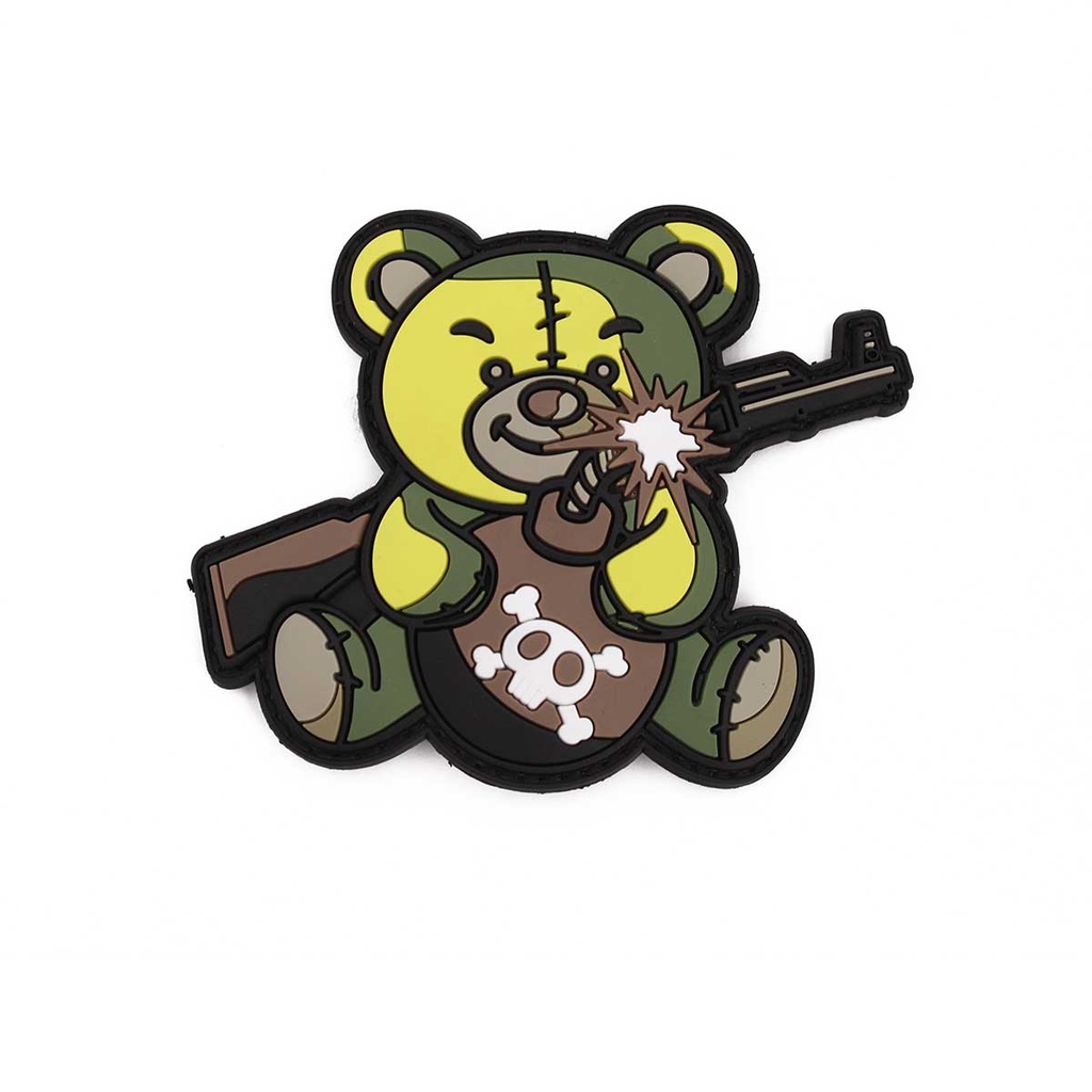 PARCHE IMMORTAL PVC 3D TEDDY TERROR VERDE
