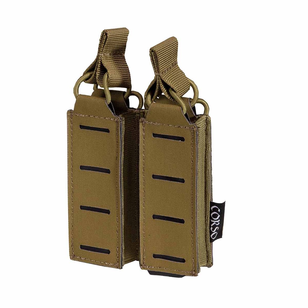 POUCH CORSO CARGADOR PISTOLA DOBLE DAGGER MK1 LASER COYOTE