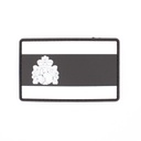 PARCHE IMMORTAL PVC BANDERA ESPAÑA NEGRO-BLANCO