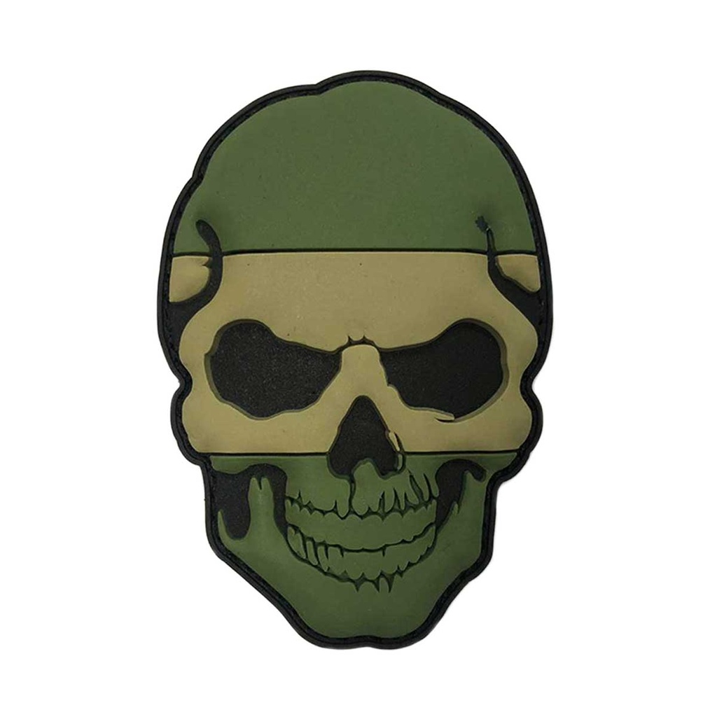 PARCHE IMMORTAL PVC 3D CALAVERA ESPAÑA VERDE