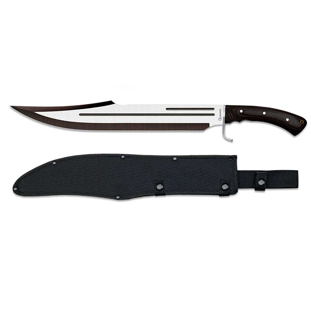 CUCHILLO ALBAINOX 60 CM NEGRO-PLATA