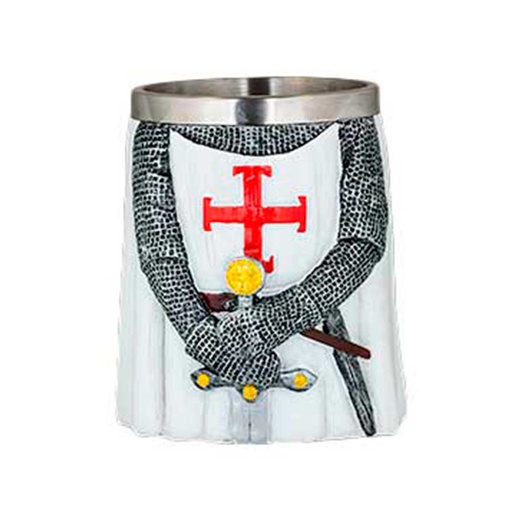 [39629] TAZA TEMPLARIOS CRUZ BLANCA