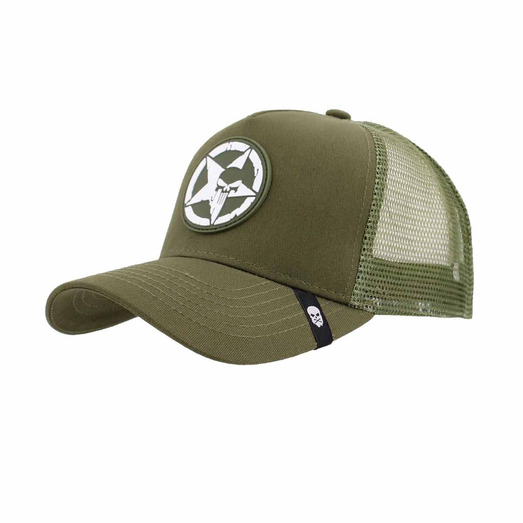 GORRA IMMORTAL REJILLA ESTRELLA PUNISHER VERDE