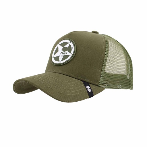 [IW-2916-OD] GORRA IMMORTAL REJILLA ESTRELLA PUNISHER VERDE