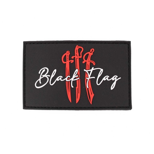[CRS-600110-BK] PARCHE CORSO PVC BLACK FLAG NEGRO