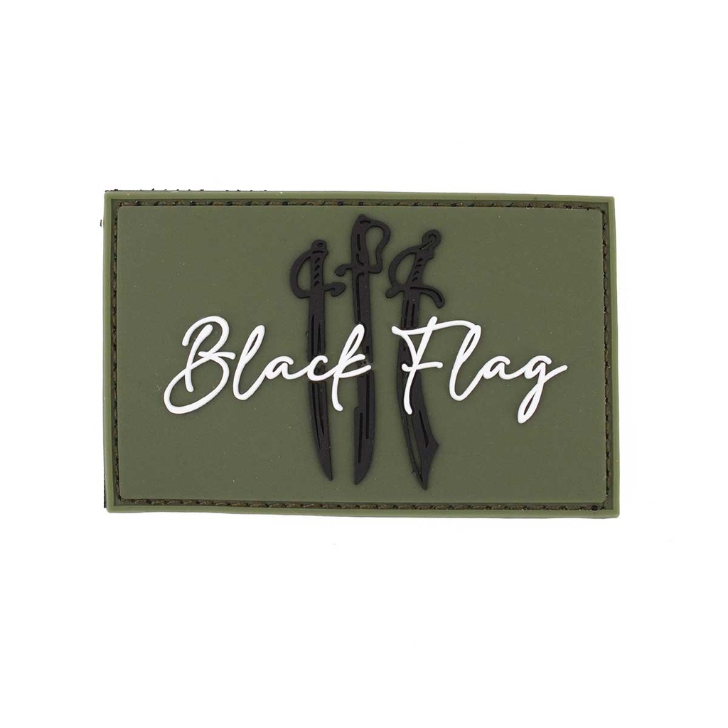 PARCHE CORSO PVC BLACK FLAG VERDE