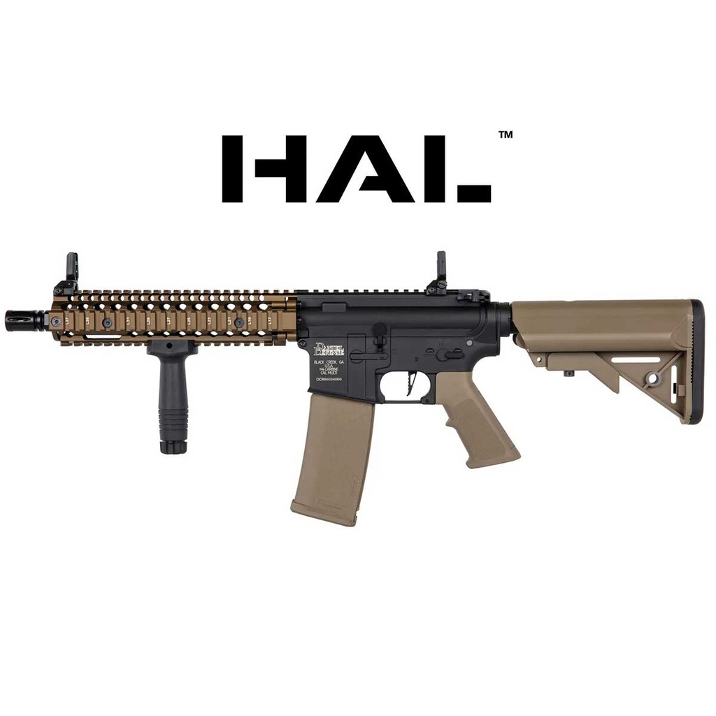 FUSIL SPECNA ARMS DANIEL DEFENSE SA-C19 CORE HAL ETU ASG NEGRO-TAN