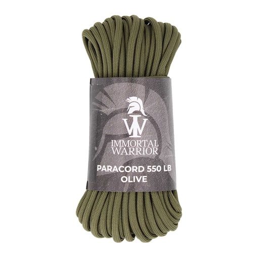[IW-6010-OD] CORDINO IMMORTAL PARACORD 4MM X 15M 550LB VERDE