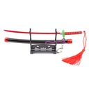 KATANA MINI LLAVERO 1162 DMSY 22 CM NEGRA/ROJA