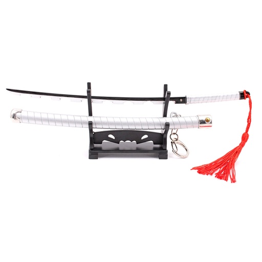 [BH-1169] KATANA MINI LLAVERO 1169 DMSY 22 CM PLATA