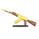 FUSIL AK ESCALA 1:3 24 CM DORADO