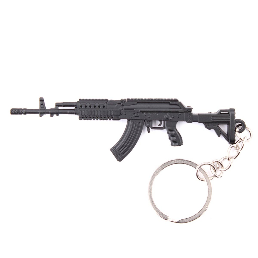LLAVERO FUSIL M762 9 CM NEGRO