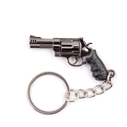 [BH-1544] LLAVERO REVOLVER M500 5 CM PLATA