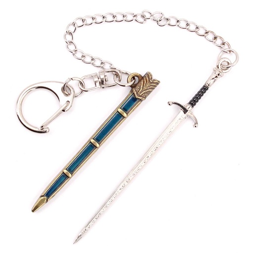 [BH-1207] LLAVERO ESPADA 1207 GOT 9 CM PLATA