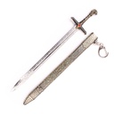 LLAVERO ESPADA 1209 GOT 9 CM DORADO