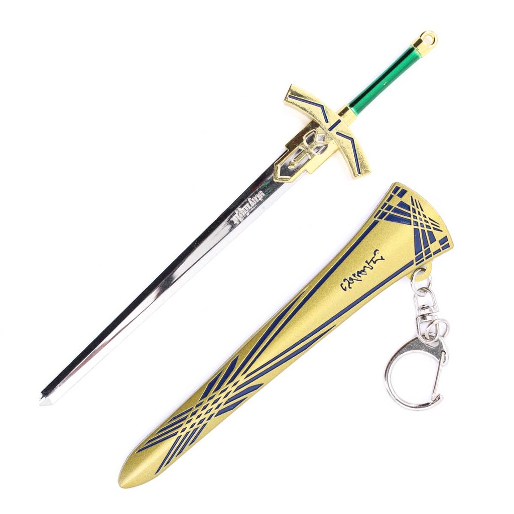 LLAVERO ESPADA 1240 16 CM DORADO/VERDE
