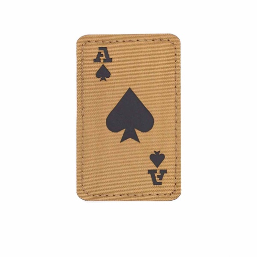 [IW-08339-CO] PARCHE IMMORTAL CARTA AS DE PICA IR COYOTE