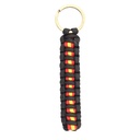 LLAVERO PARACORD IMMORTAL BANDERA ESPAÑA NEGRO