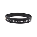 PULSERA IMMORTAL PVC POLICIA NACIONAL NEGRA