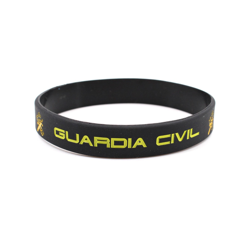 PULSERA IMMORTAL PVC GUARDIA CIVIL NEGRA